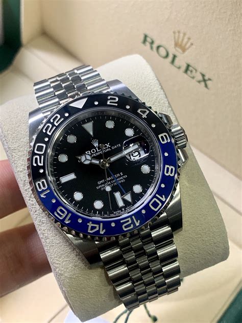 rolex gmt batman msrp|rolex batman price chart.